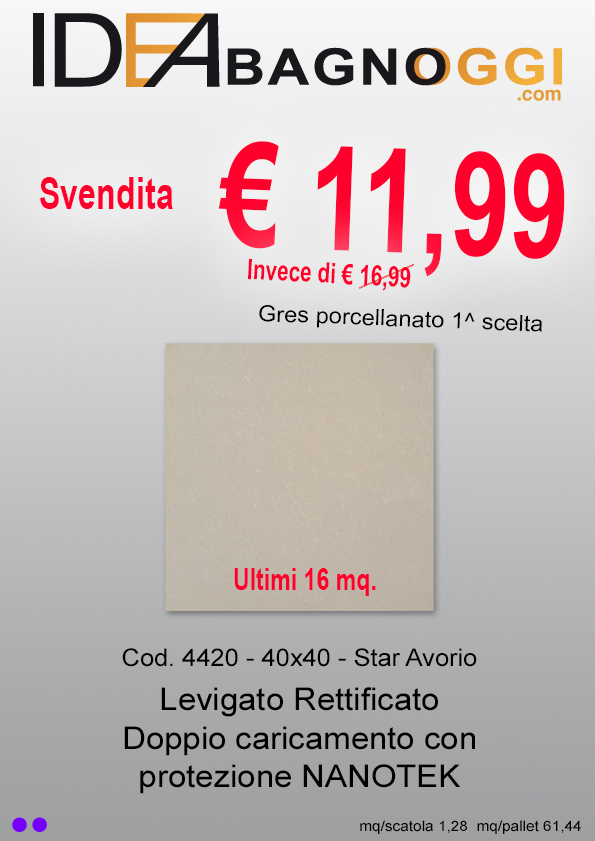 40x40 star avorio svendita b