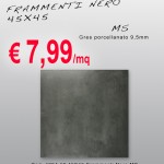 Ceramica – Svendita – 45X45 Frammenti Nero